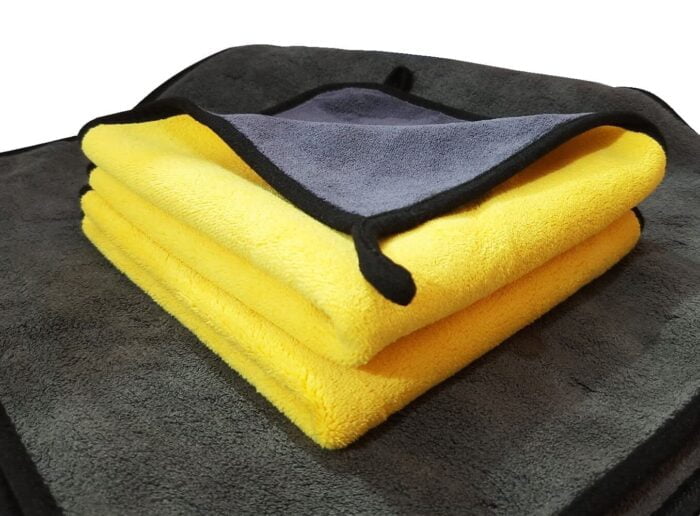 Yellow 420 GSM Micro Fabric Cloth - 40x40 cm Microfiber cloth