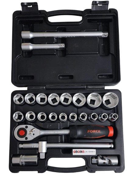Socket Set (1/2 Inch: 24 Pcs.)